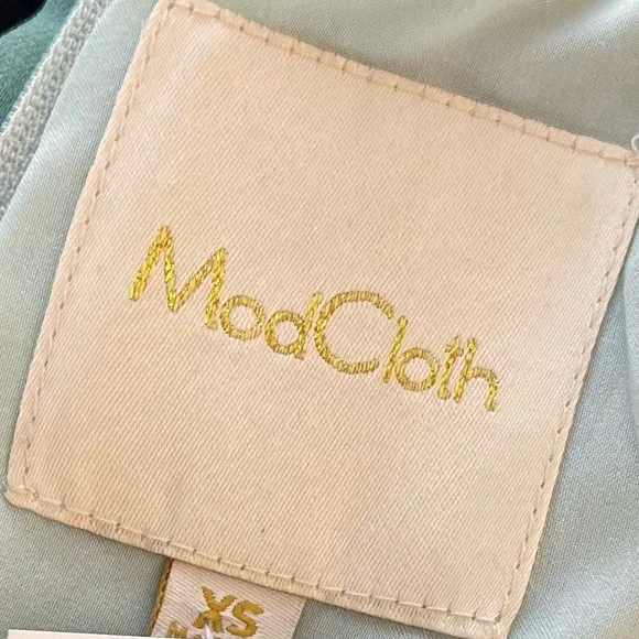 ModCloth Dress XS Wicked Elphaba Hi Low Maxi Flowy Whimsical Fairycore Ren Faire - Picture 9 of 10